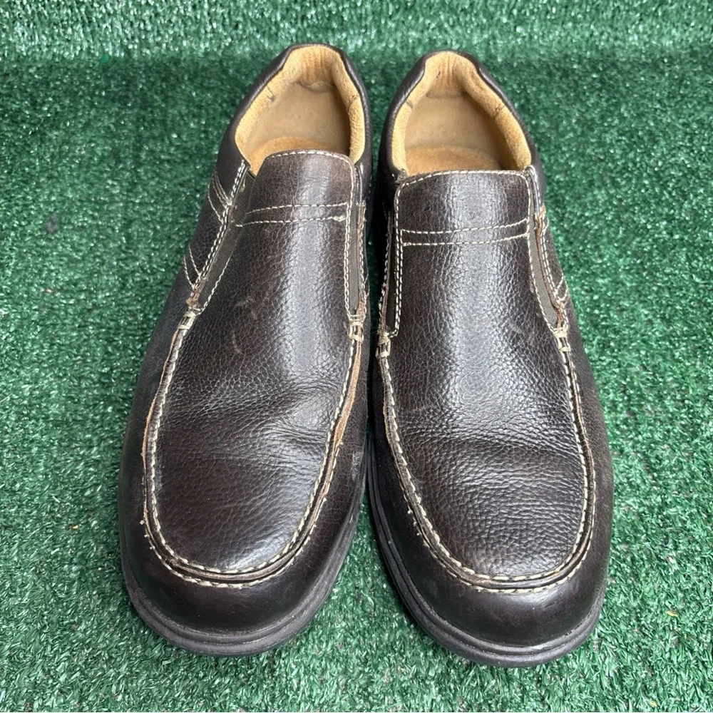 Nunn Bush Men’s‎ Casual Memory Foam Leather Loafer Brown Size 10.5 Wide
